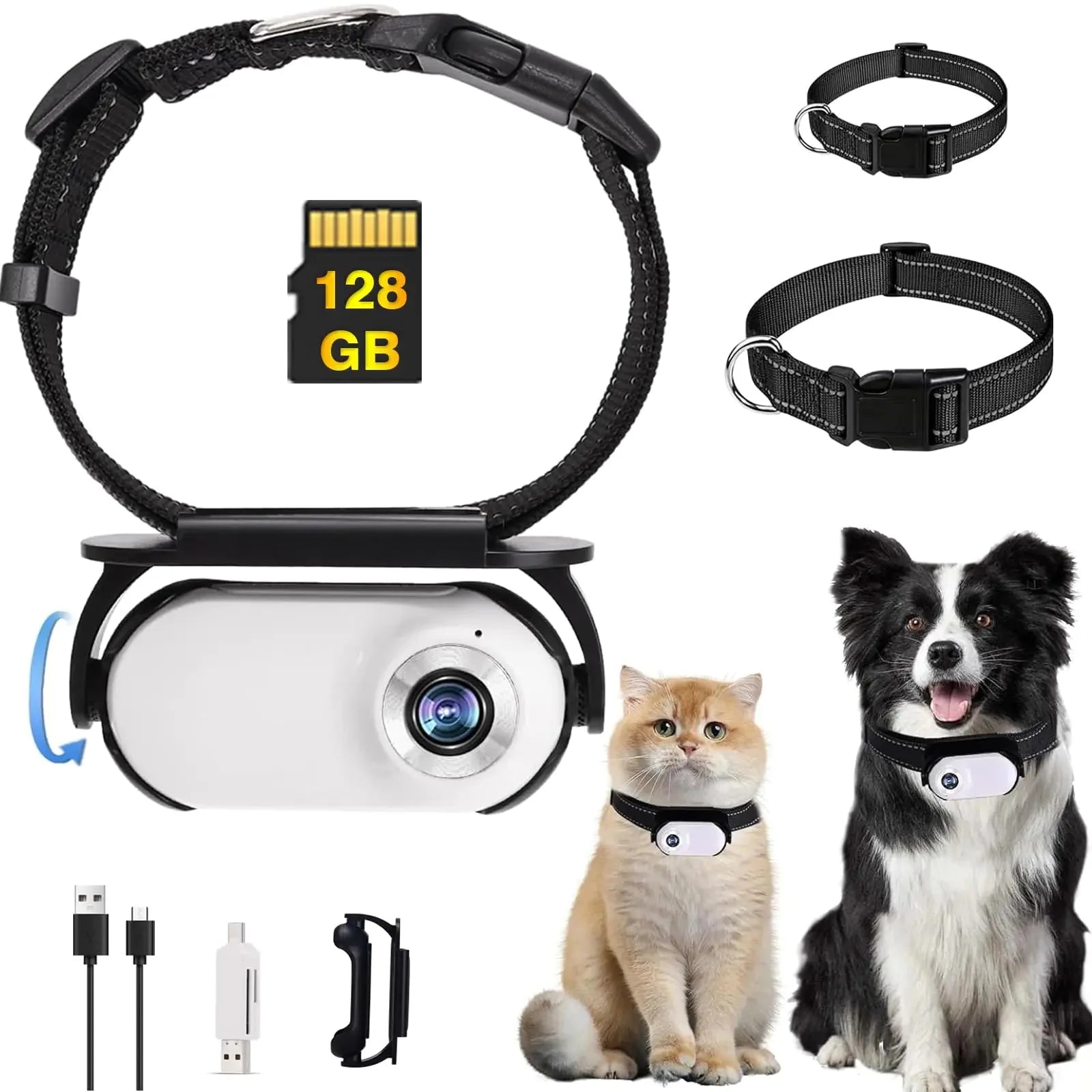 YOURPETCAM™ PET COLLAR CAM 1080P HD YourPetCam