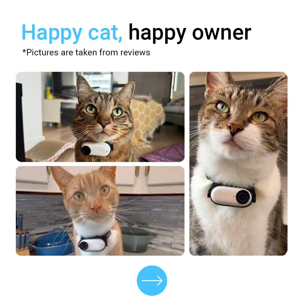 YOURPETCAM™ PET COLLAR CAM 1080P HD YourPetCam
